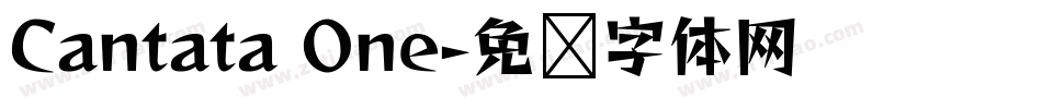 Cantata One字体转换